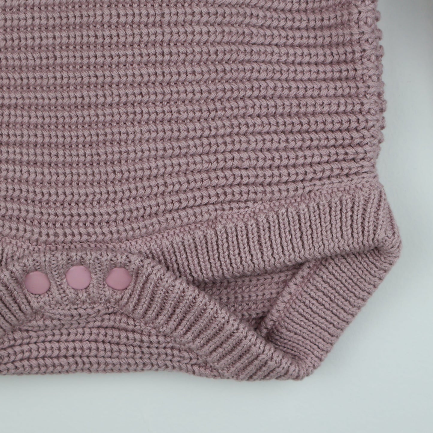 'Mauve Desert' Long Sleeve Chunky Knit Bodysuit