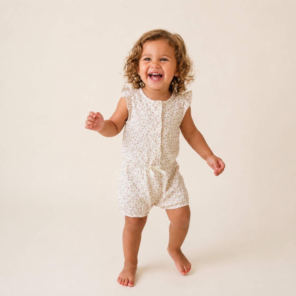 Berry Joy Floral Baby Amelia Romper