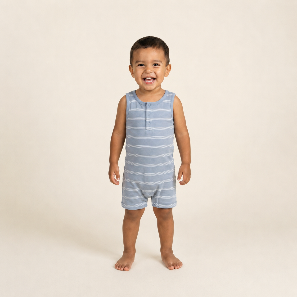 Drew Stripe Baby Nile Romper