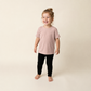 Midnight Ribbed Bamboo Baby Legging