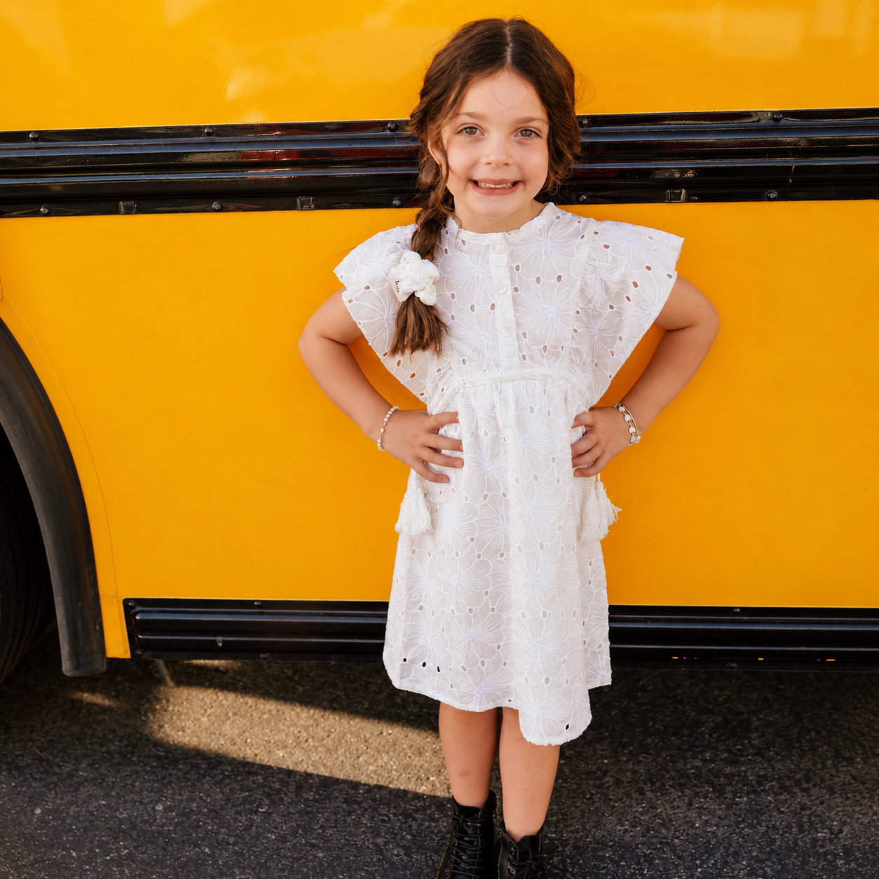Molly's Cream Oat Kids Dress