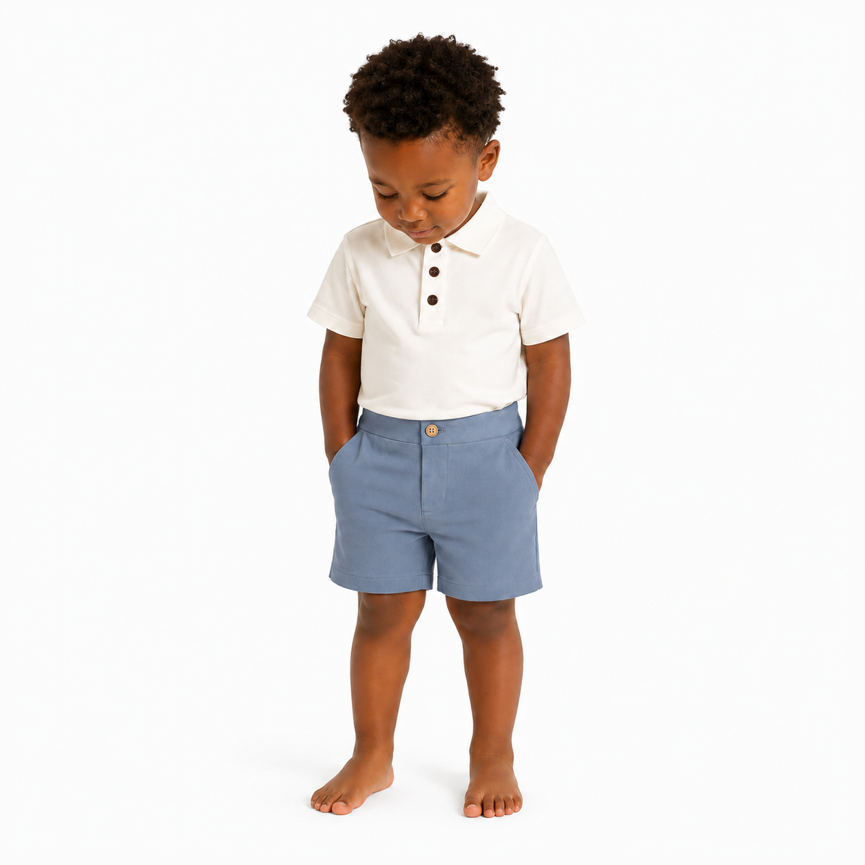 Harrison Twill Baby & Kids Short - Sea