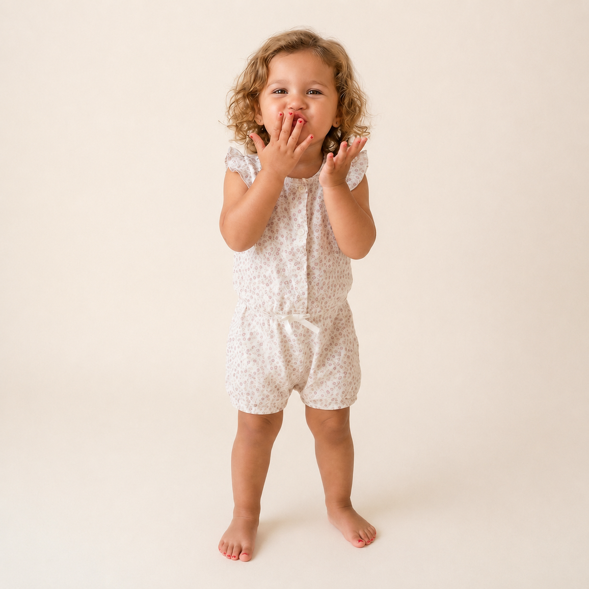 Berry Joy Floral Baby Amelia Romper