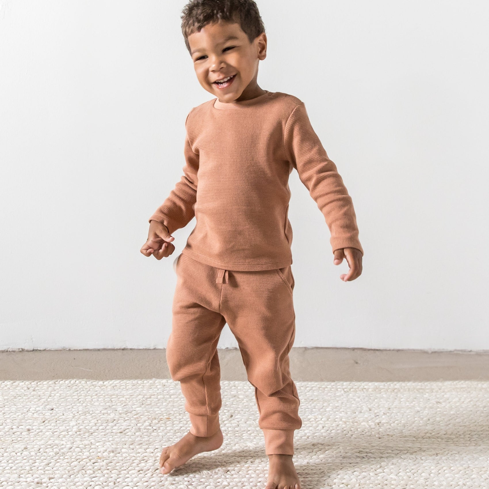 Cider Nelson Kids Waffle Knit Jogger