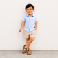 Landon Seersucker Baby & Kids Button Down - Shore Stripe / Sea