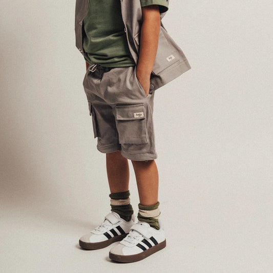 'Grey Elephant' Zip Away Cargo Pants