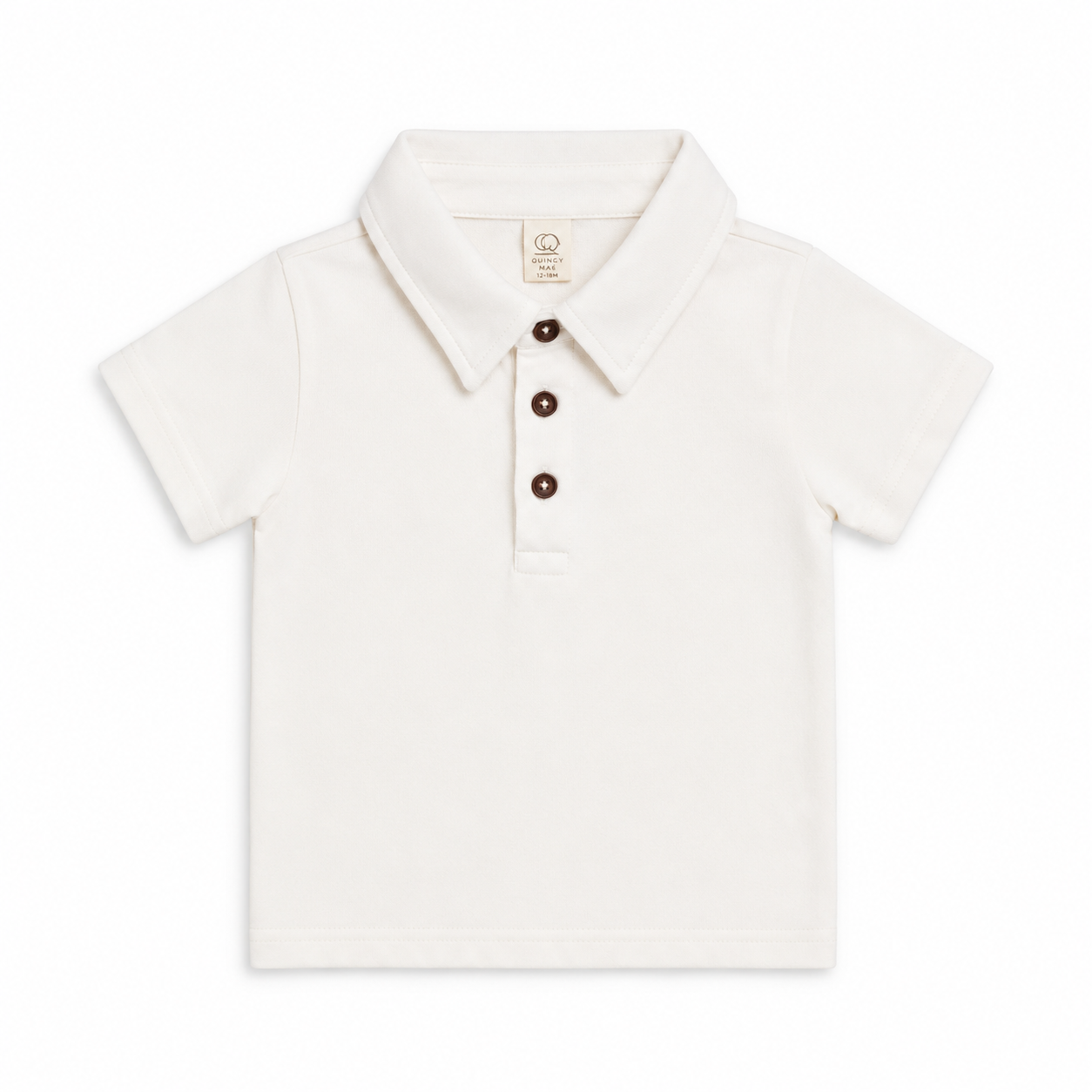 Ben Short Sleeve Kids Polo - Coconut