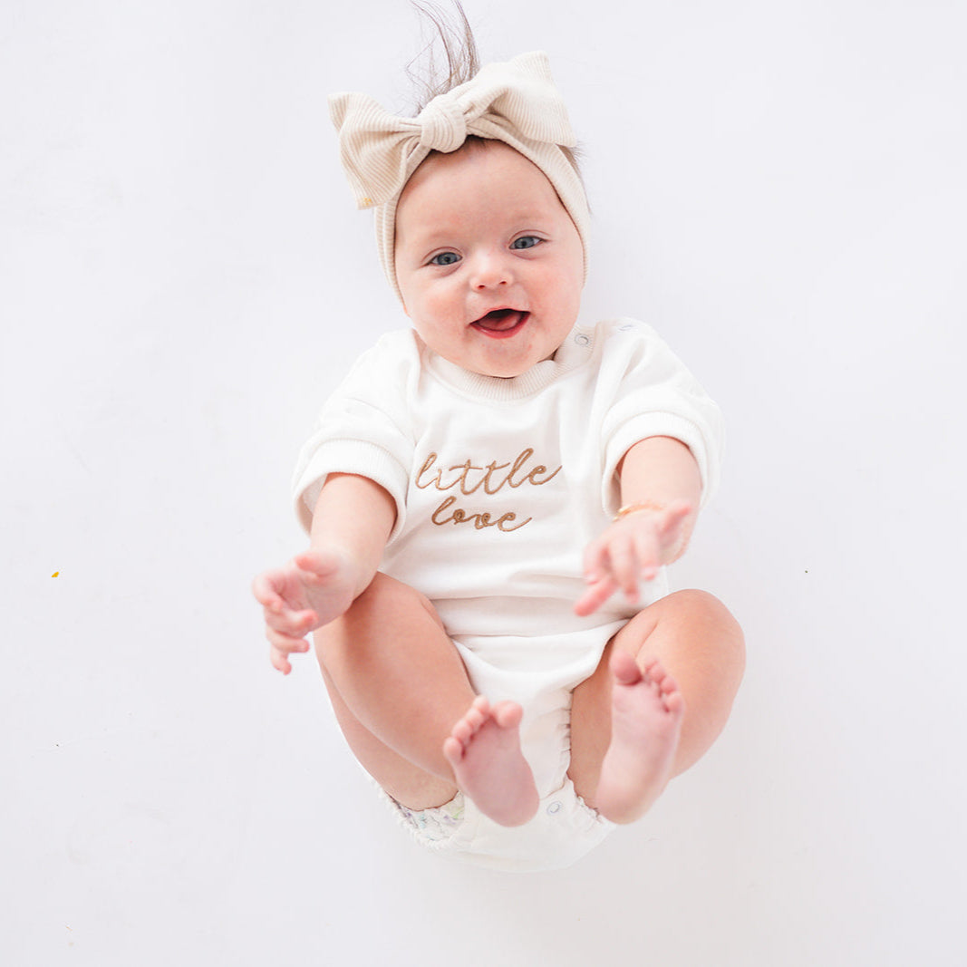 White Little Love Baby Bloomer
