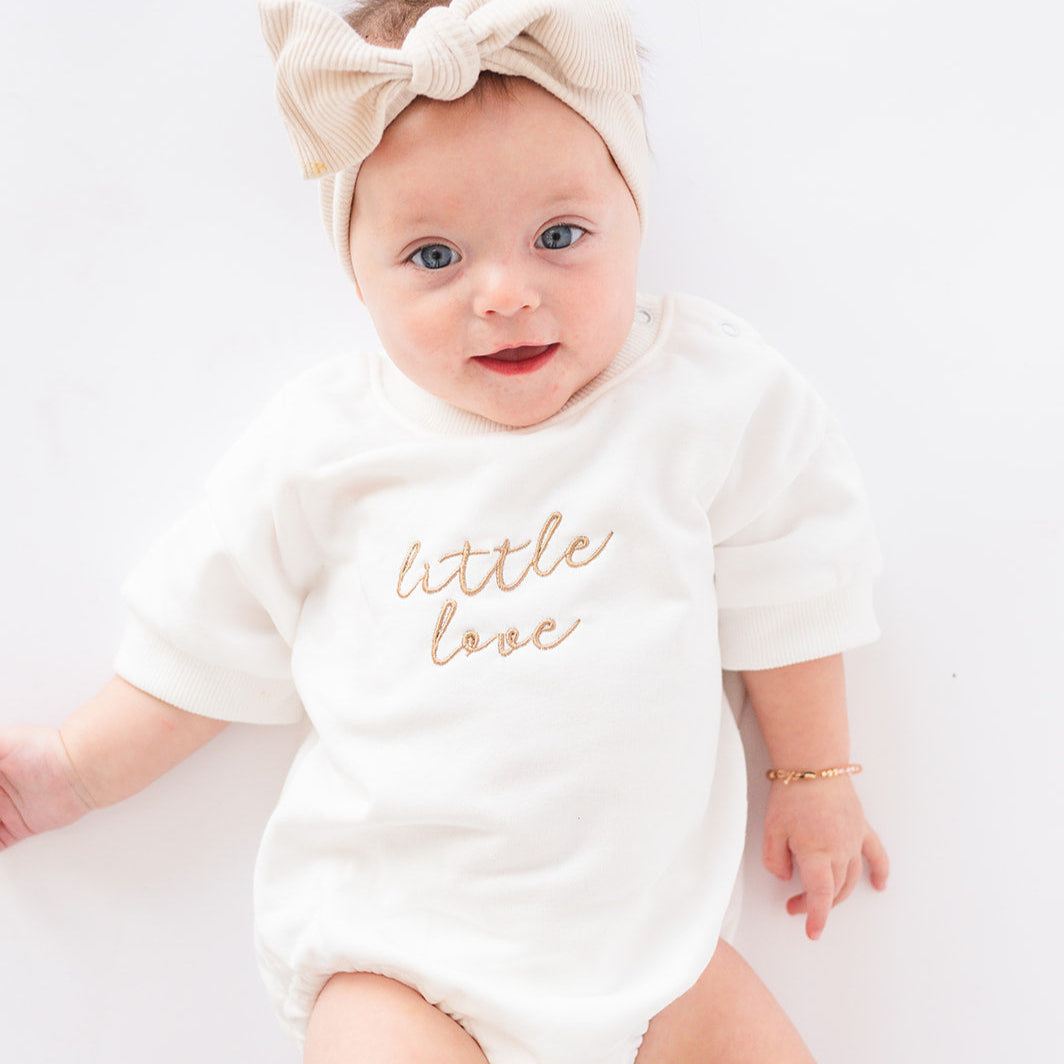 White Little Love Baby Bloomer