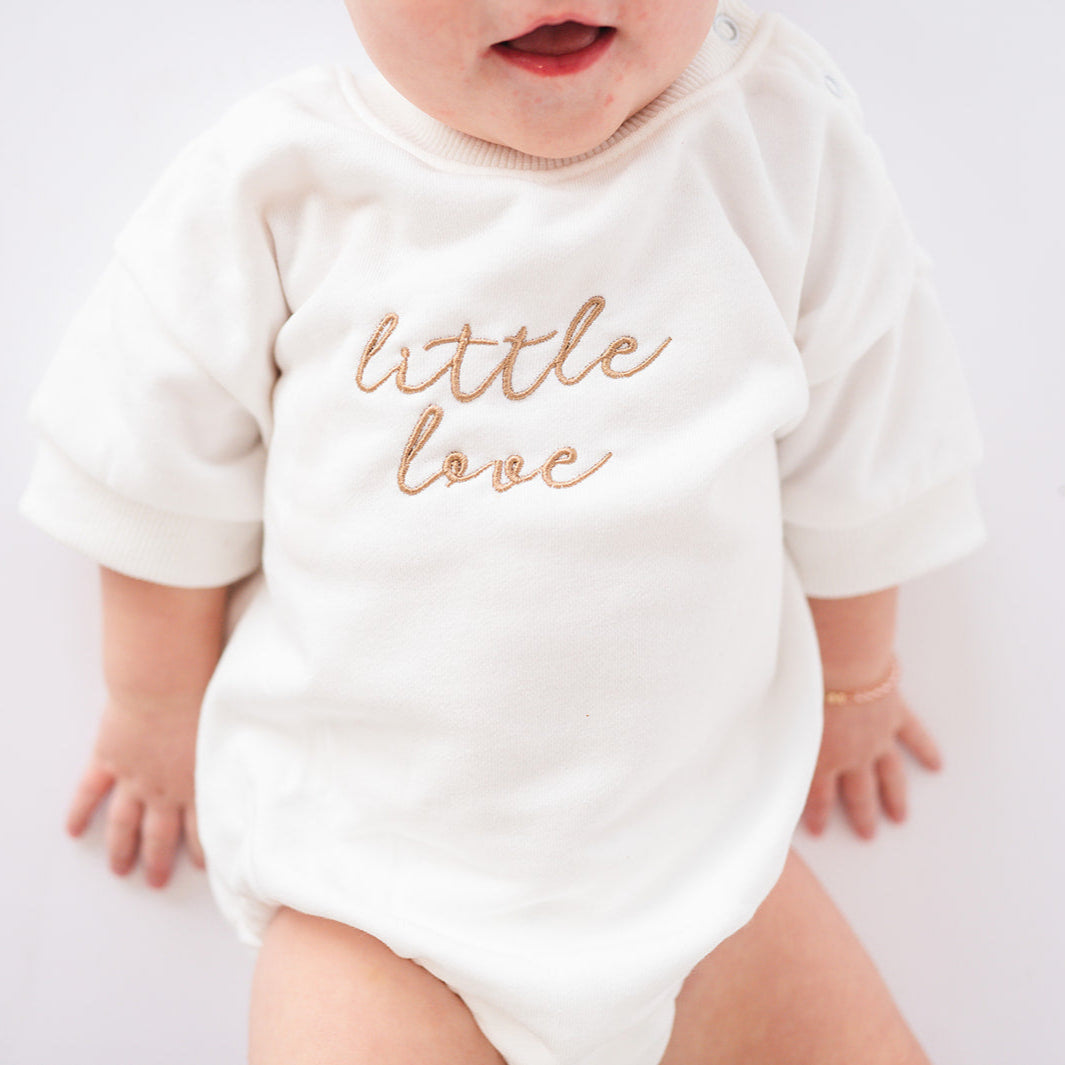 White Little Love Baby Bloomer