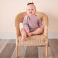 Mauve Desert Long Sleeve Chunky Knit Baby Bodysuit
