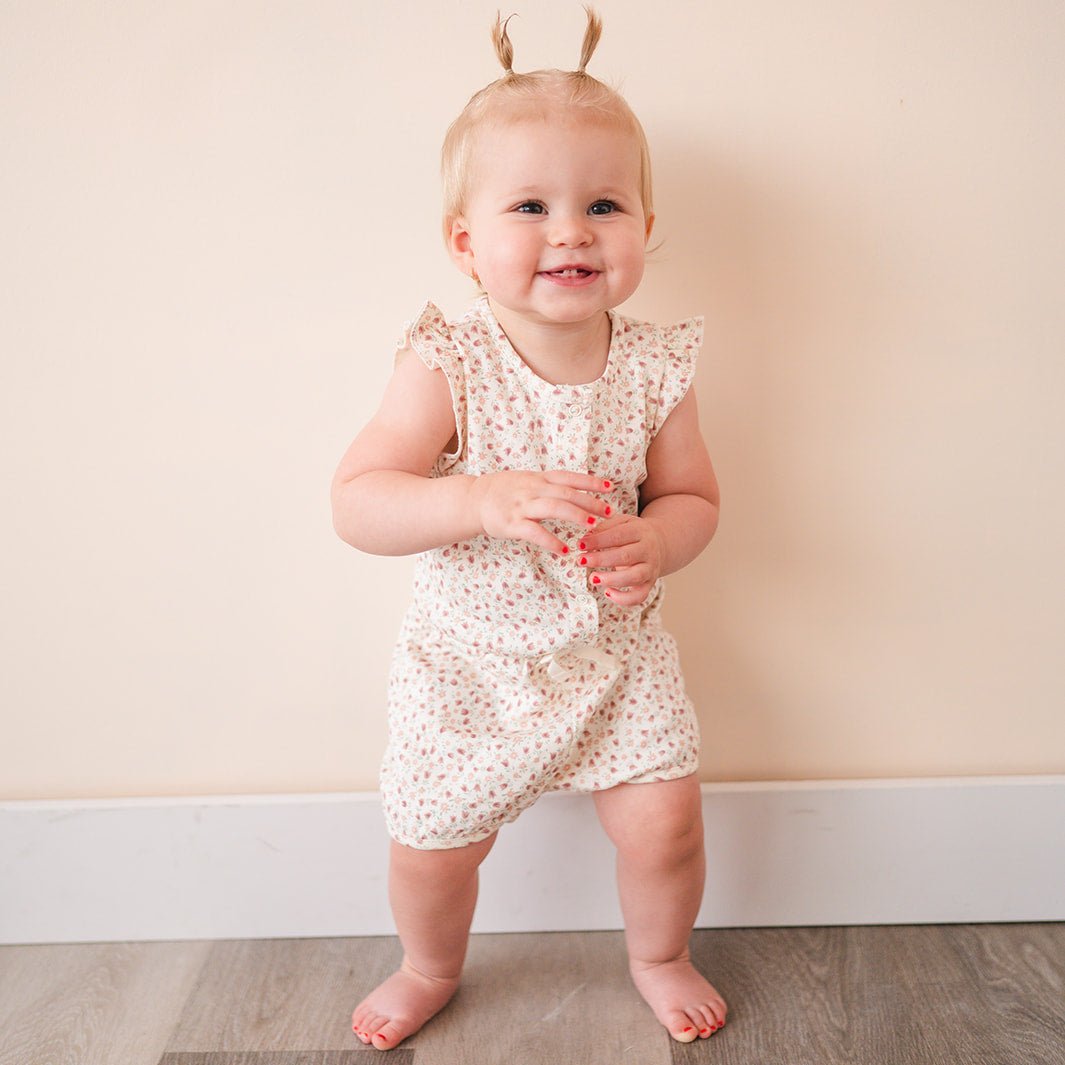 Berry Joy Floral Baby Amelia Romper