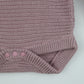 Mauve Desert Long Sleeve Chunky Knit Baby Bodysuit