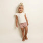 Ivory Pearl Petal Sleeve Kids Tee