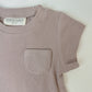Khaki Cotton Ribbed Baby Bodysuit