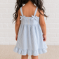 Juliette Seersucker Baby & Kids Tank Dress - Shore Stripe / Sea