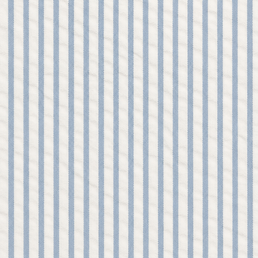 Landon Seersucker Baby & Kids Button Down - Shore Stripe / Sea