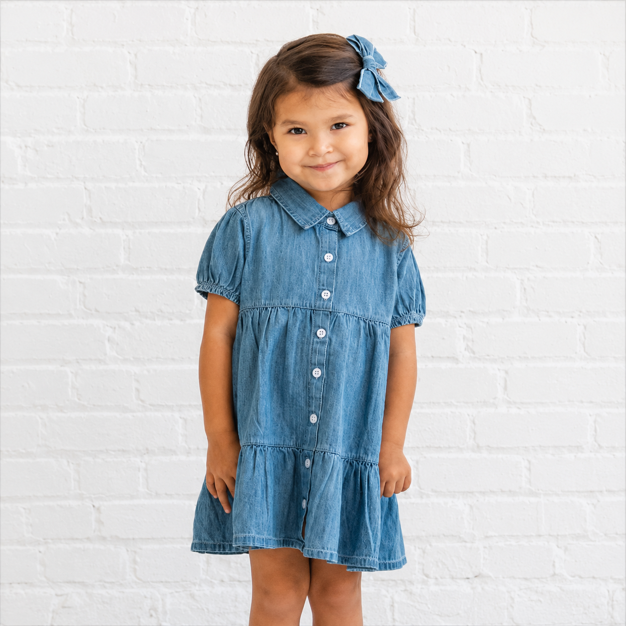 Milly Chambray Baby & Kids Shirt Dress