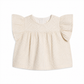 Viv Seersucker Ruffle Baby & Kids Top - Dune Stripe