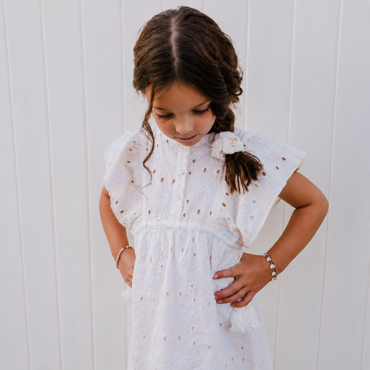 Molly's Cream Oat Kids Dress
