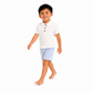 Ben Short Sleeve Kids Polo - Coconut