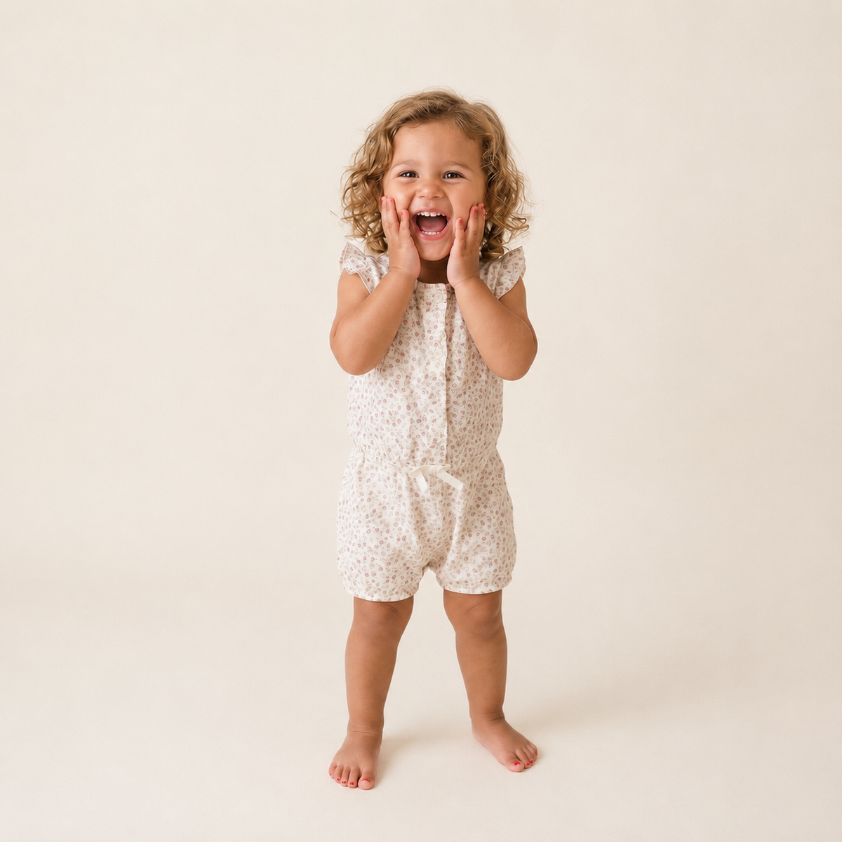 Berry Joy Floral Baby Amelia Romper
