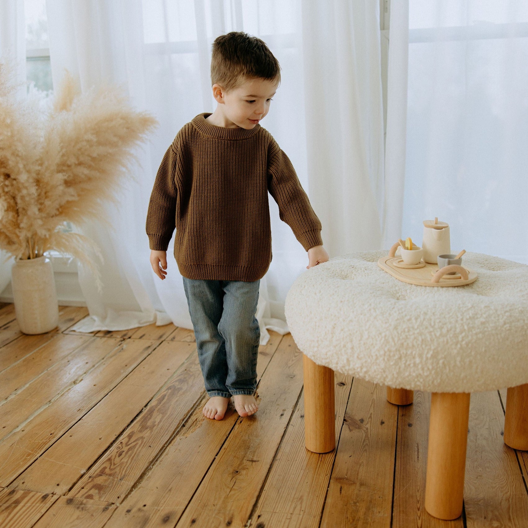 'Chocolate' Chunky Knit Sweater