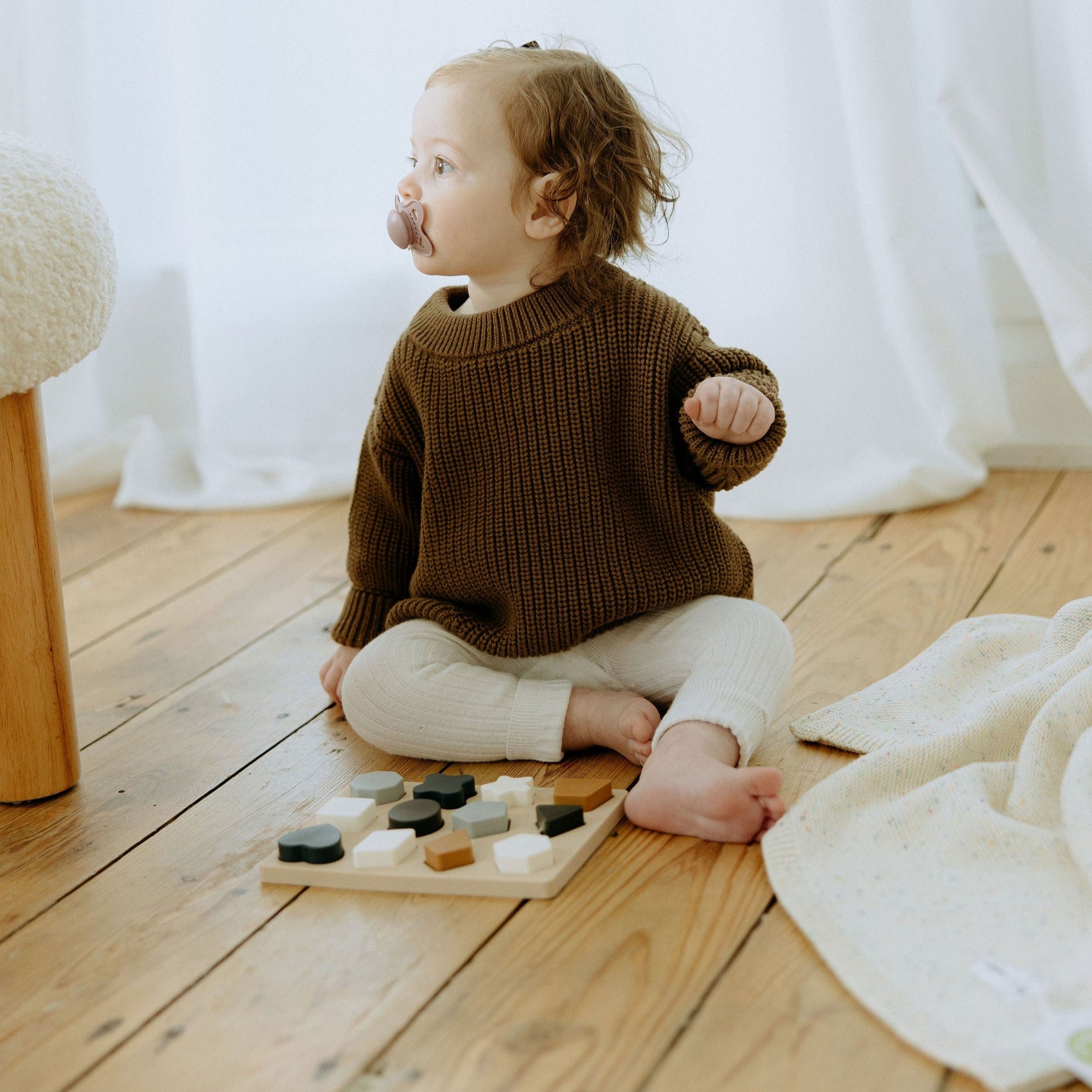 Chocolate Kids Chunky Knit Sweater
