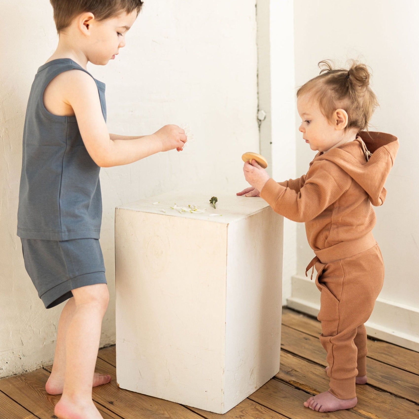 Cider Nelson Kids Waffle Knit Jogger