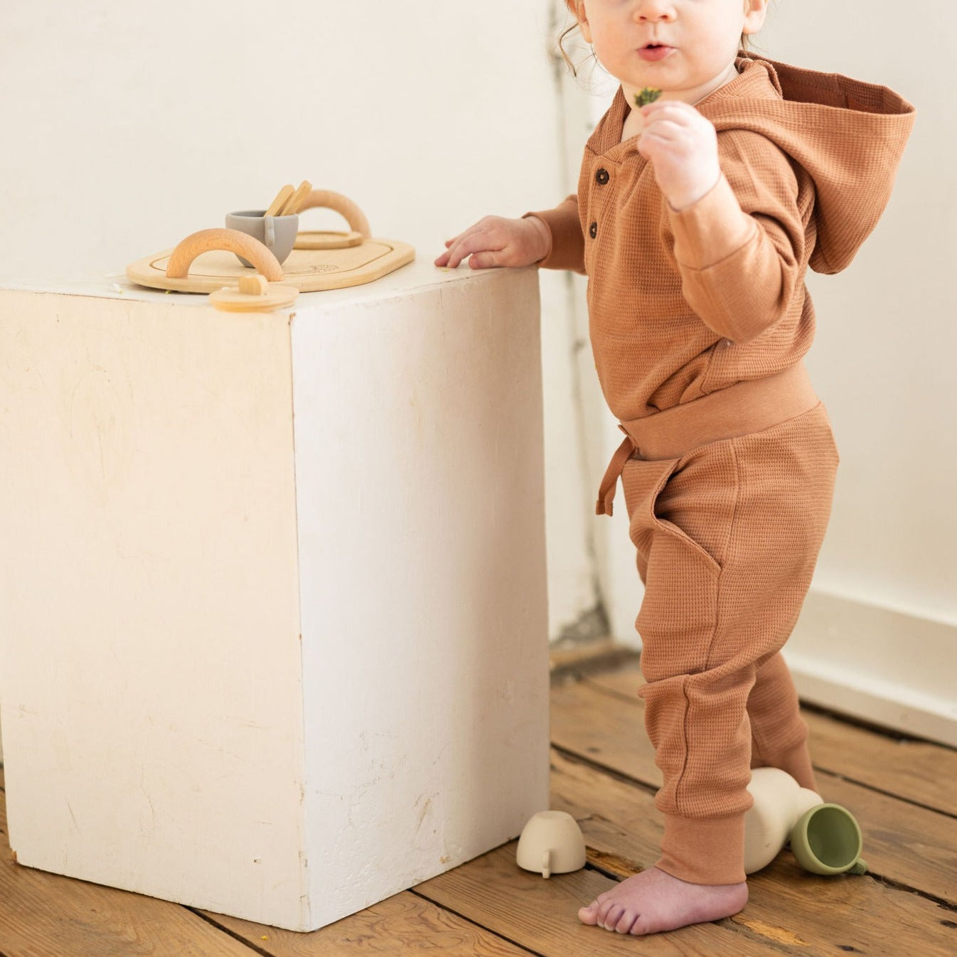 Cider Nelson Kids Waffle Knit Jogger