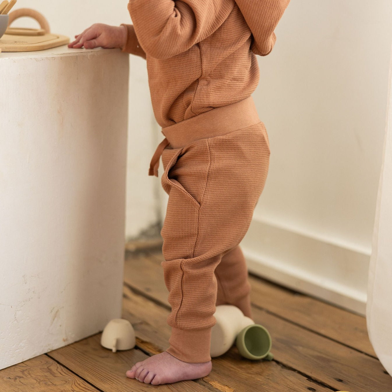 Cider Nelson Kids Waffle Knit Jogger