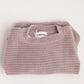Mauve Desert Long Sleeve Chunky Knit Baby Bodysuit