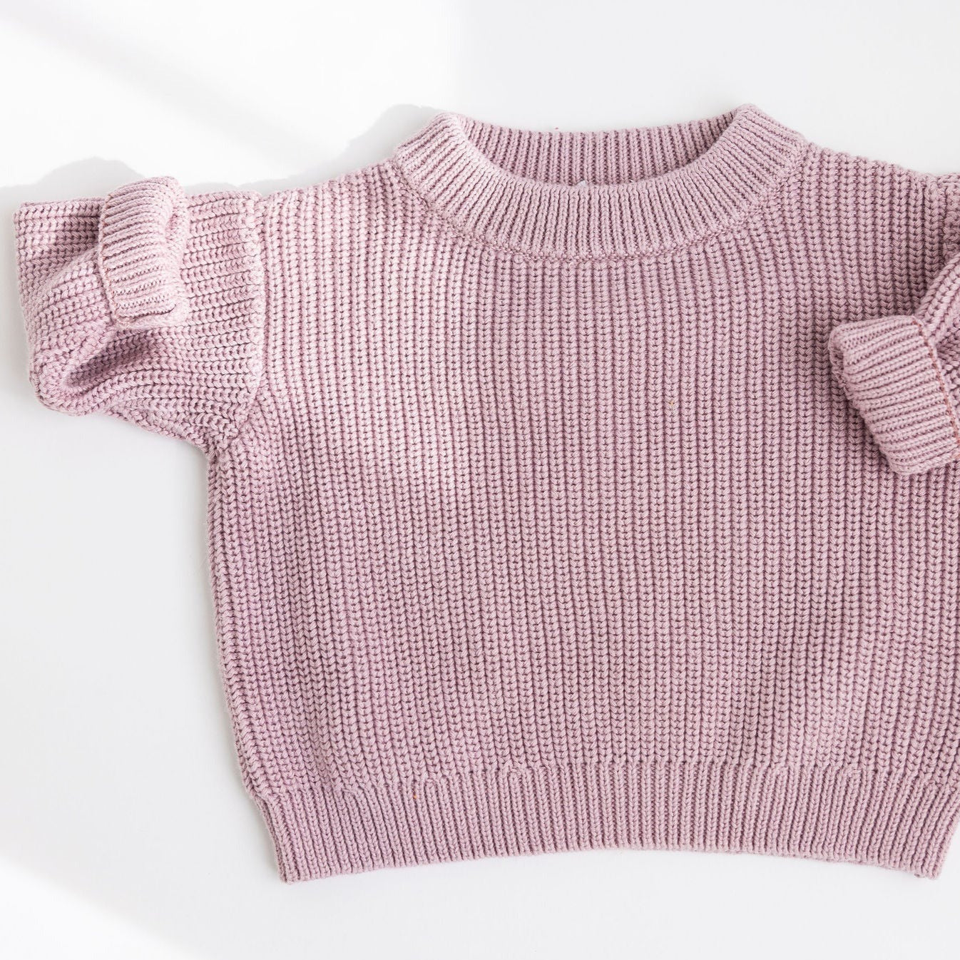 Mauve Desert Kids Chunky Knit Sweater