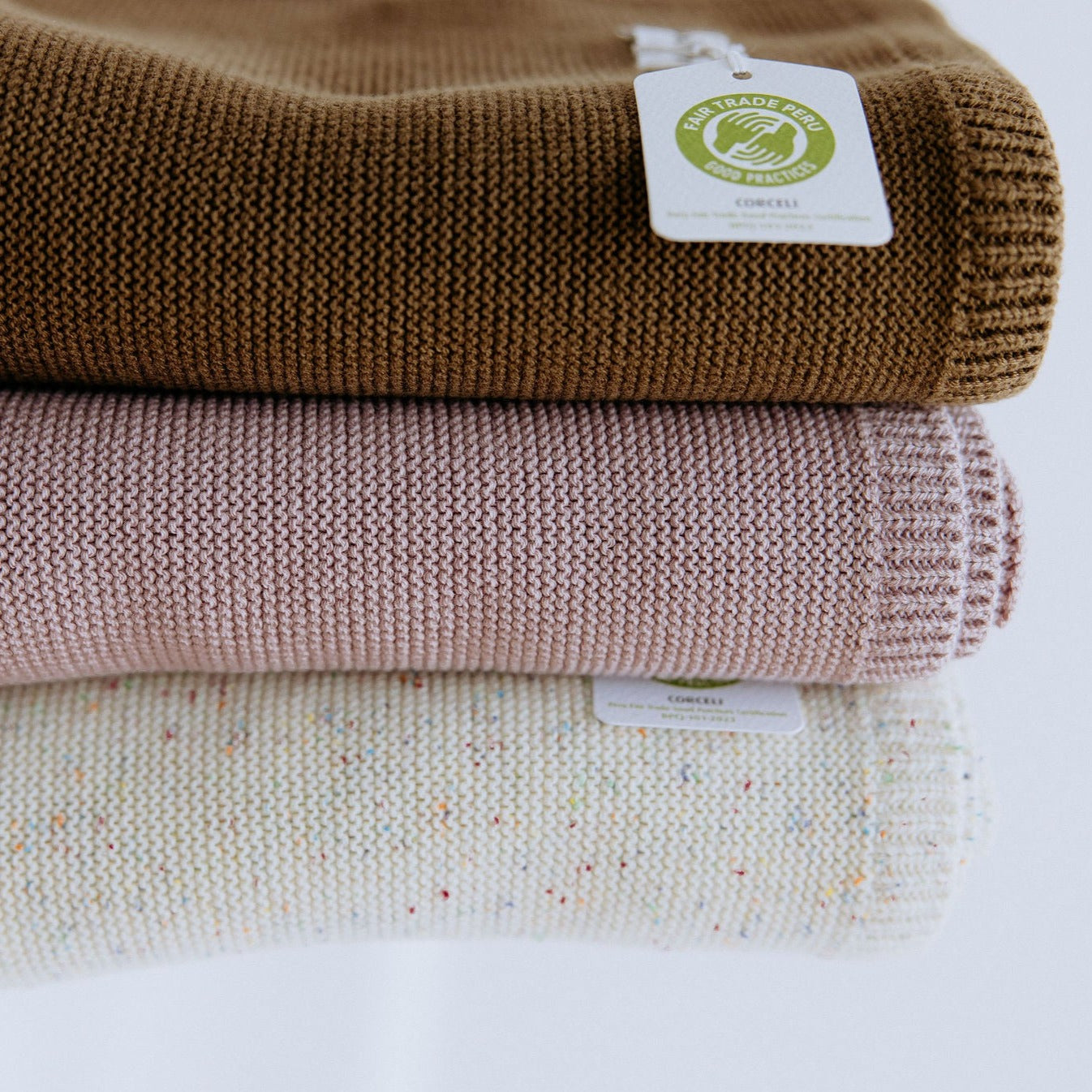 Vanilla Confetti Knit Baby Blanket